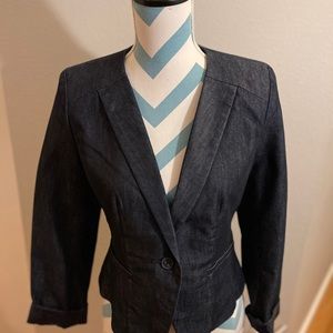 Halogen dark denim blazer